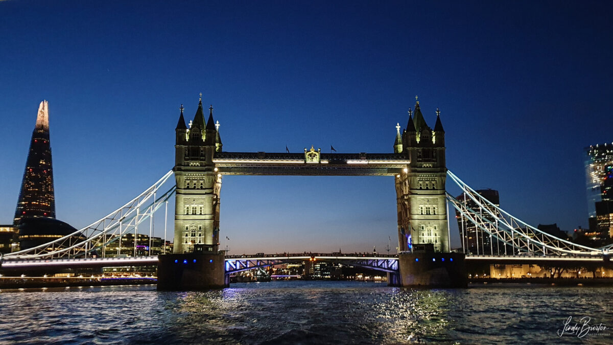 London Bridge & The Shard from the river London UK