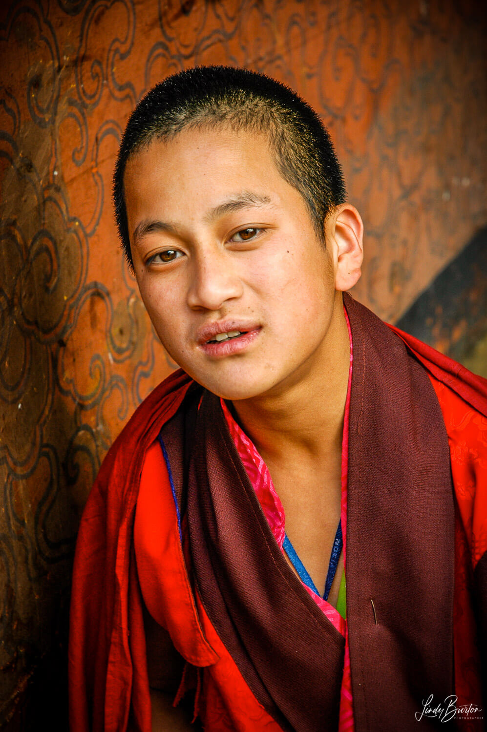 Young monk at Paro (Rinpug) Dzong, Bhutan