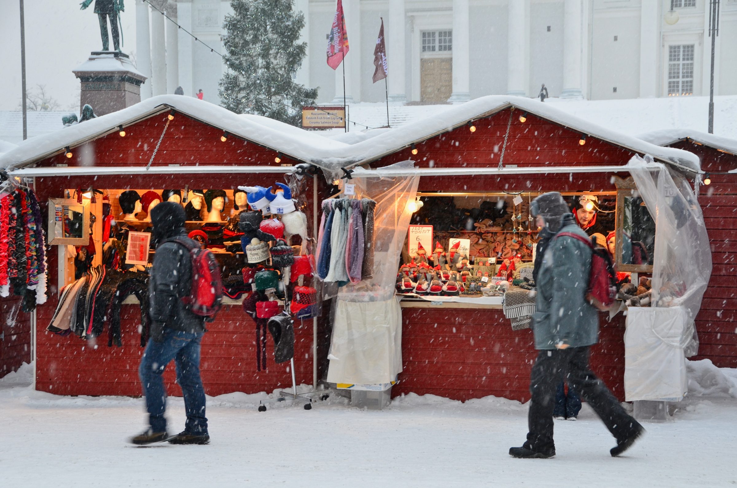 Still snowing in Helsinki